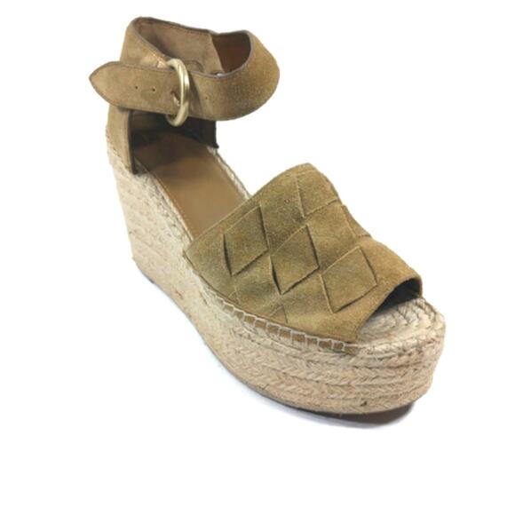 SS1601 GUC Marc Fisher Espadrille Platform Sandals size 11M - Picture 2 of 10